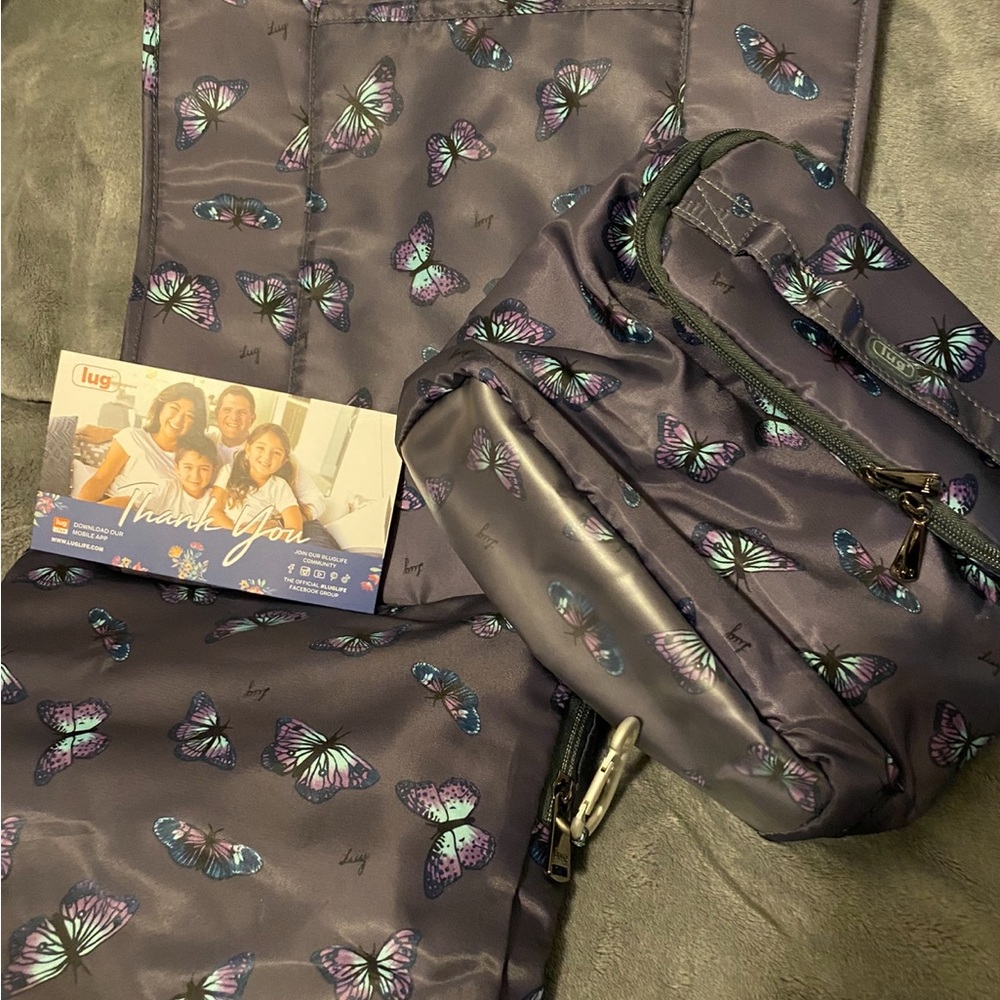 Lug Ranger Xl Packable, Runner Tote & Regular Size Dolly NWOT in Butterfly Grey